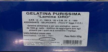 GELATINA FOGLI GR495 SHAPUR