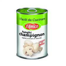 FUNGHI CHAMPIGNON 400gr D'AMICO TAGL.NATURALE