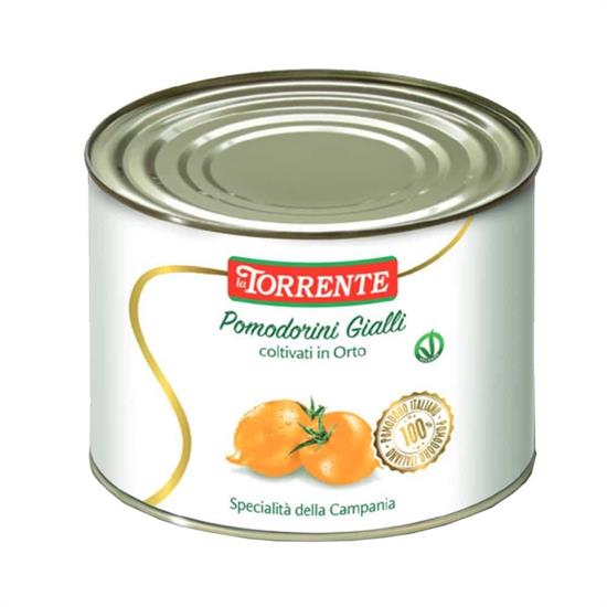 POMODORINI GIALLI IN SUCCO 800gr LA TORRENTE