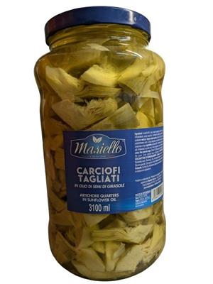 CARCIOFI TAGL.SPICCHI OLIO MASIELLO ML.3100